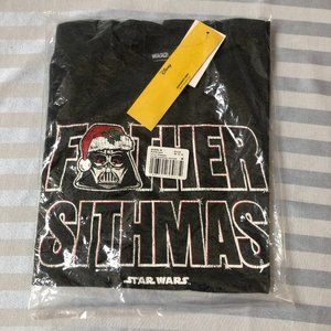 Disney Star Wars Christmas Tee “Father Sithmas” - Men's Med
